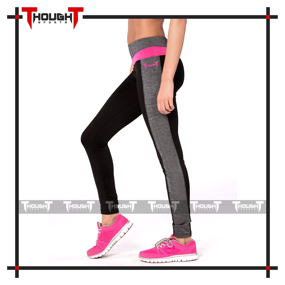 Ladies Black Grey Leggings