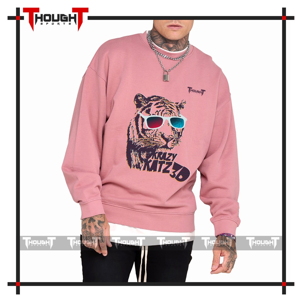 Mens Pink Sublimation Sweatshirt