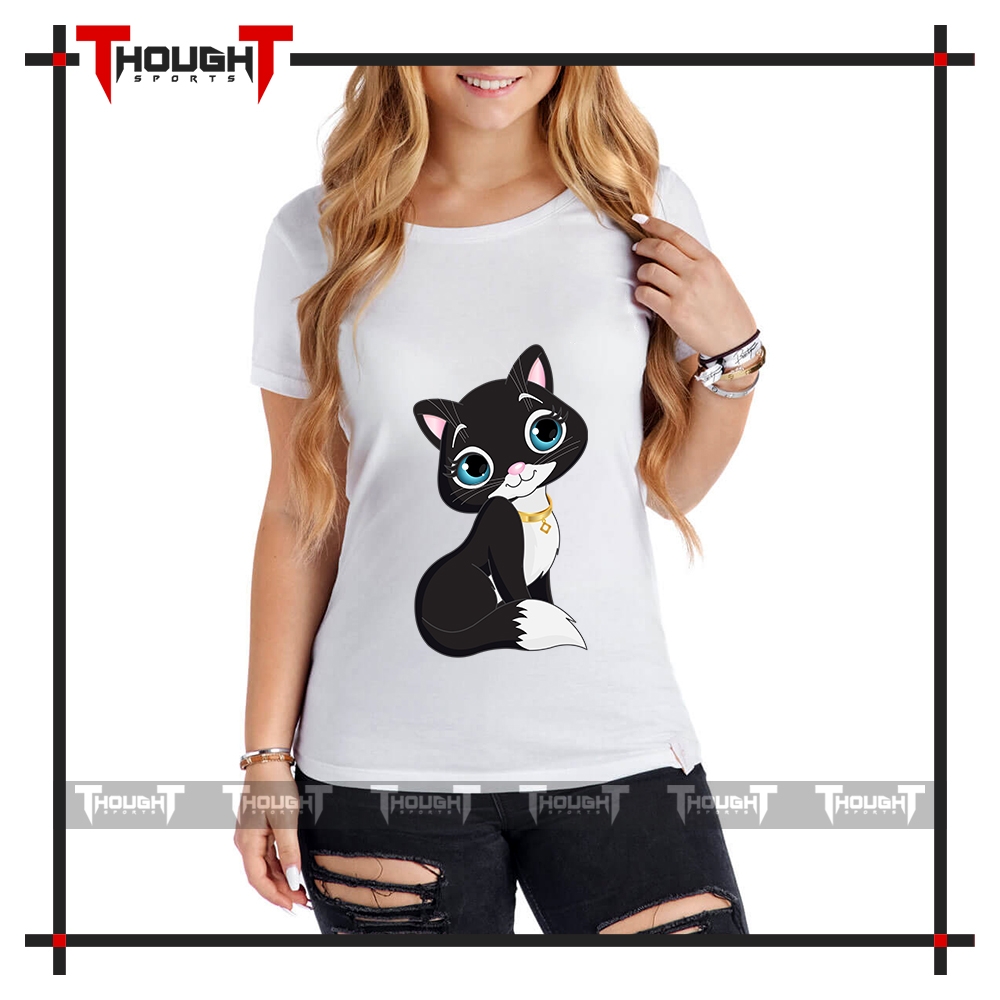 Women White Sublimation T-Shirt