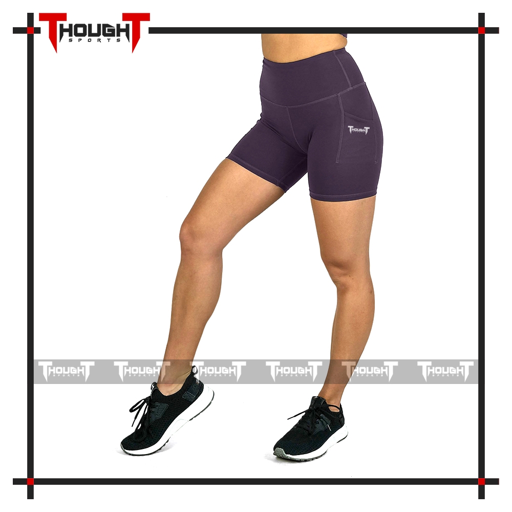 Ladies Purple Training Shorts