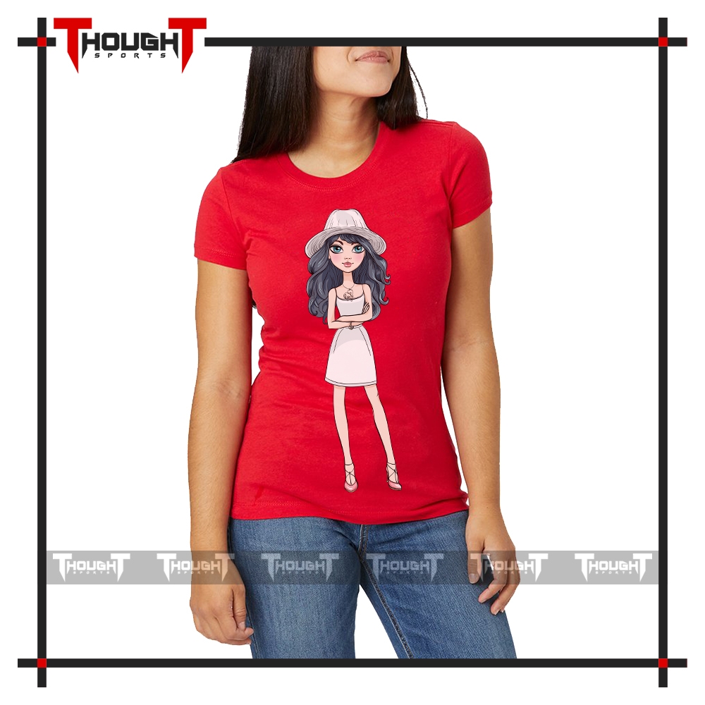 Women Red Sublimation T-Shirt