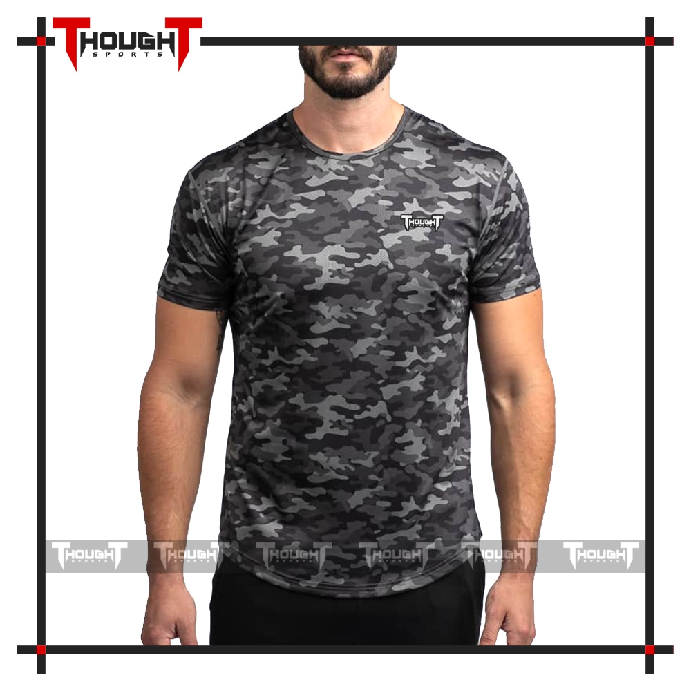 Mens Camo Crew Neck T-Shirt