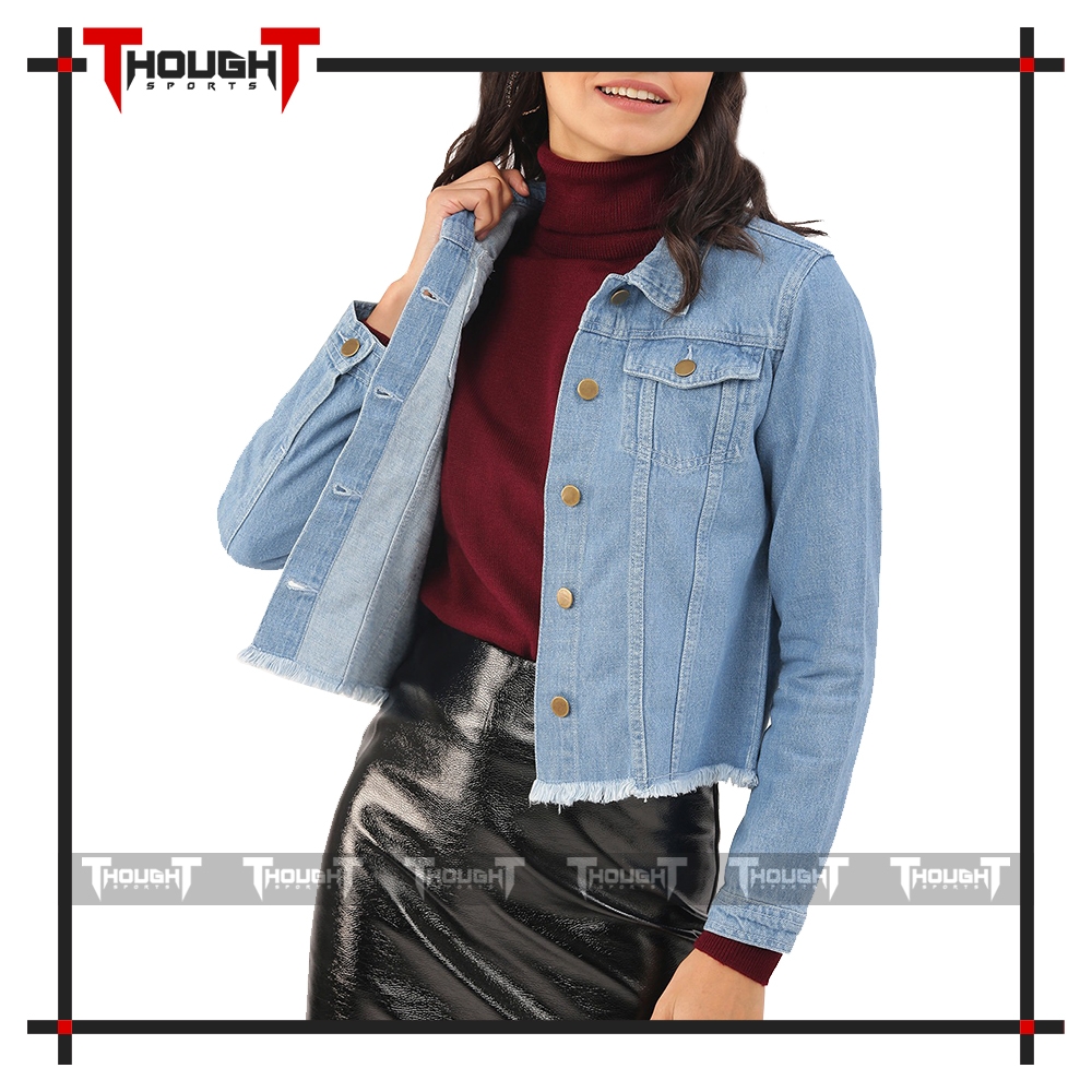 Women Light Blue Denim Jacket