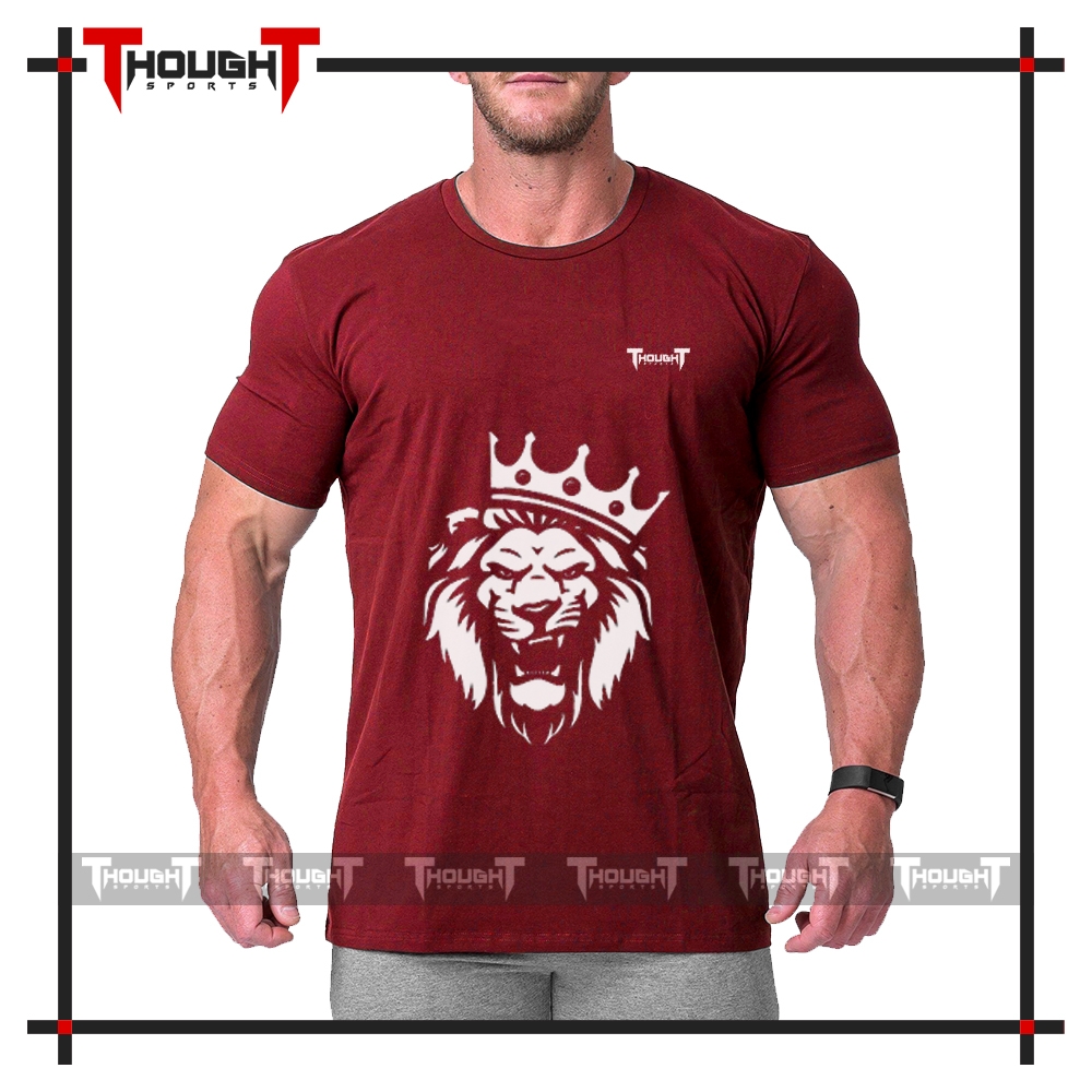 Mens Maroon Sublimation T-Shirt