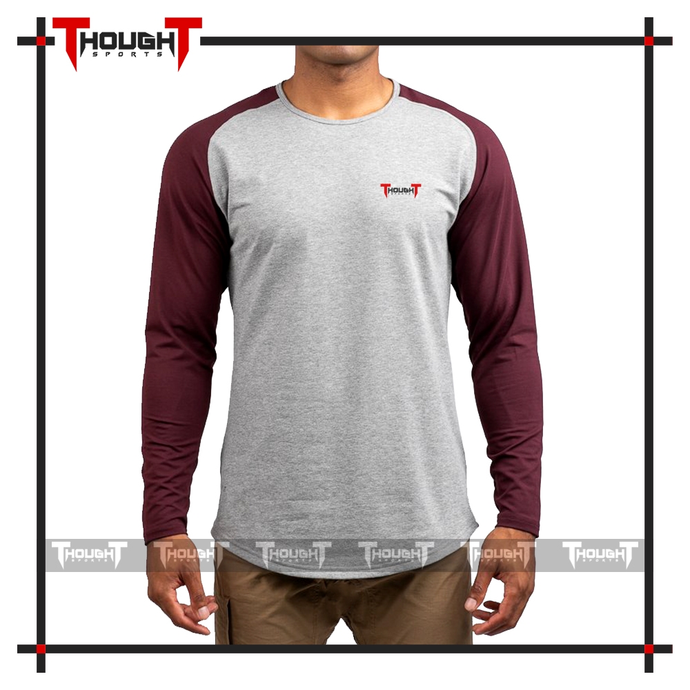 Mens Long Sleeve Drop Cut T-Shirt