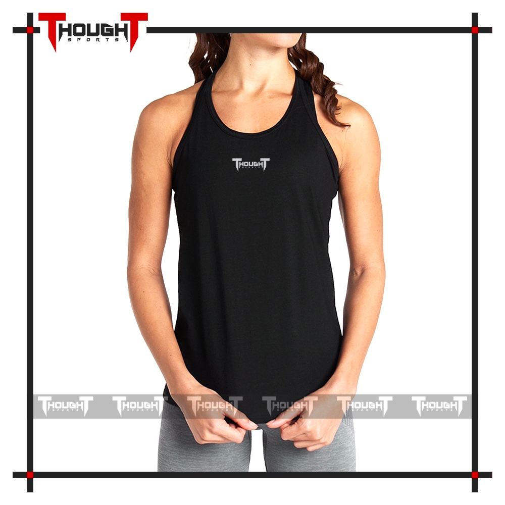 Ladies Black Gym Singlet