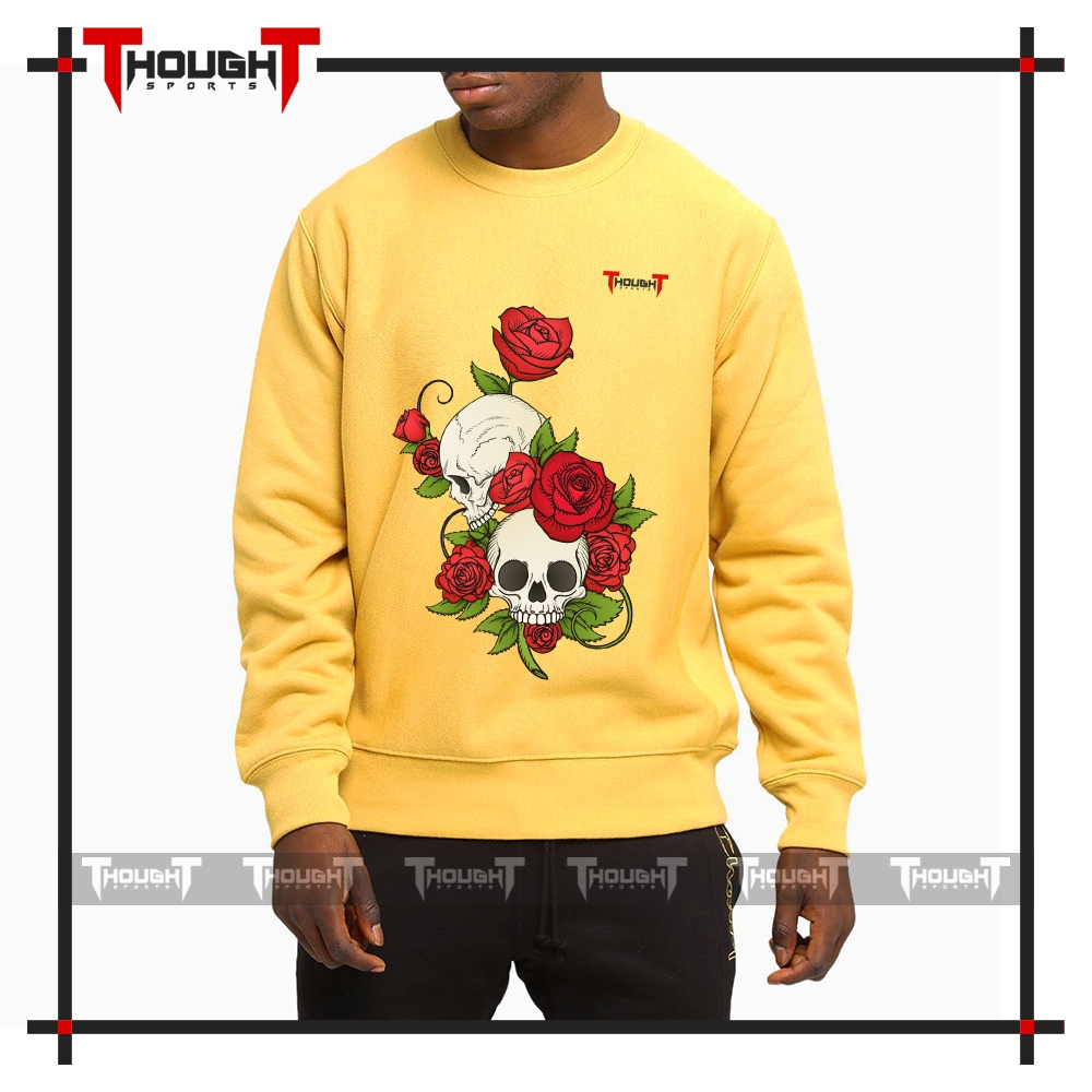 Mens Yellow Sublimation Sweatshirt