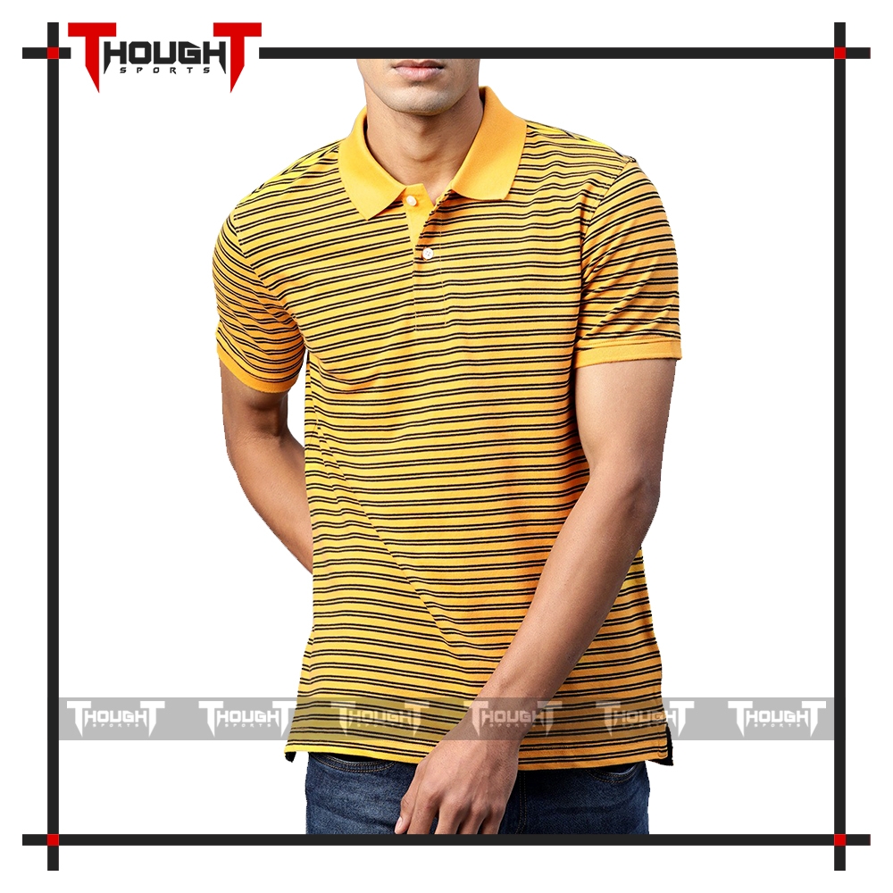 Mens Yellow Polo Shirt