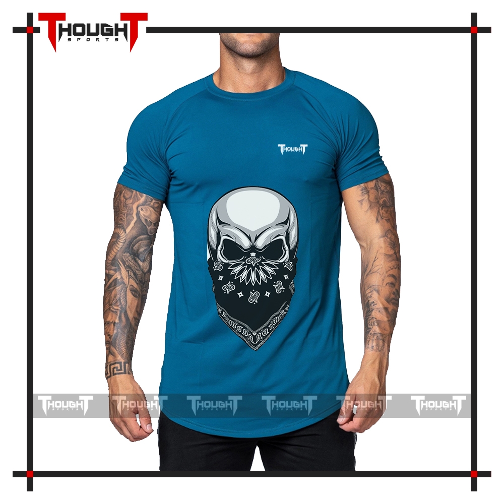 Mens Blue Sublimation T-Shirt