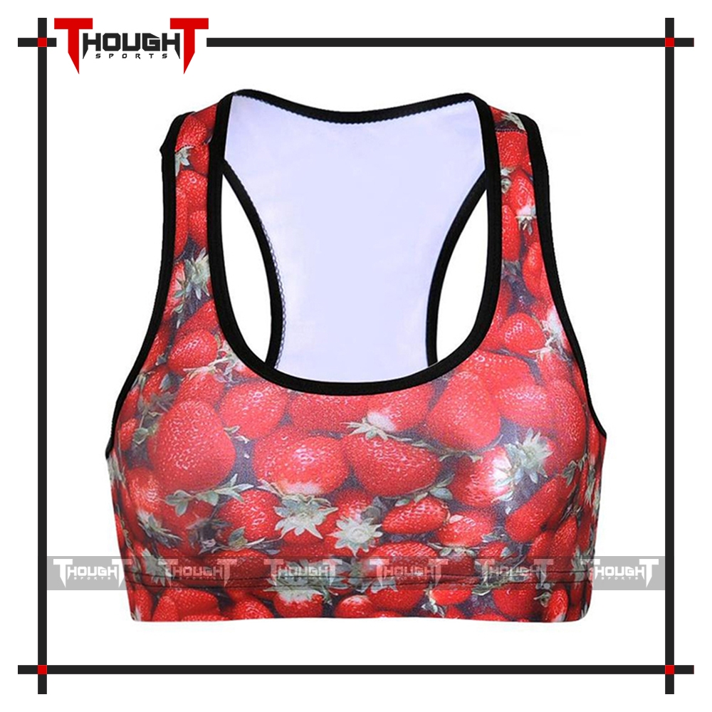 Ladies Custom Sublimated Sports Bra