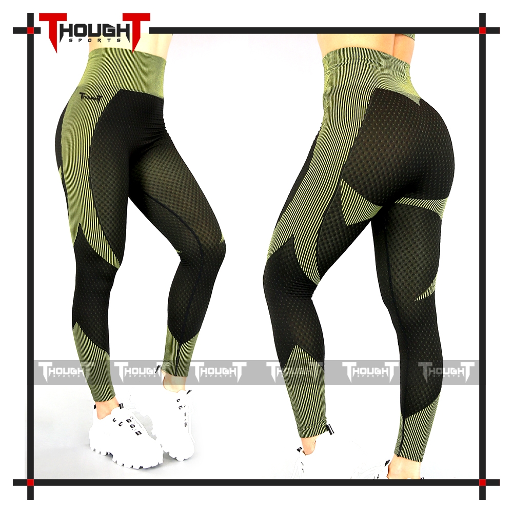 Ladies Olive Fitness Leggings