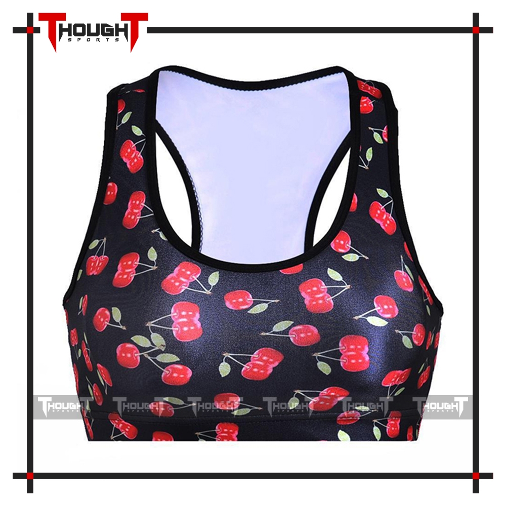 Ladies Custom Sublimated Sports Bra