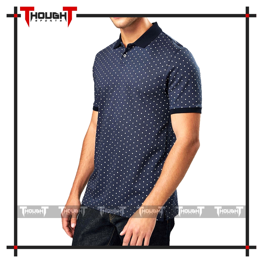 Mens Navy Sublimation Polo Shirt