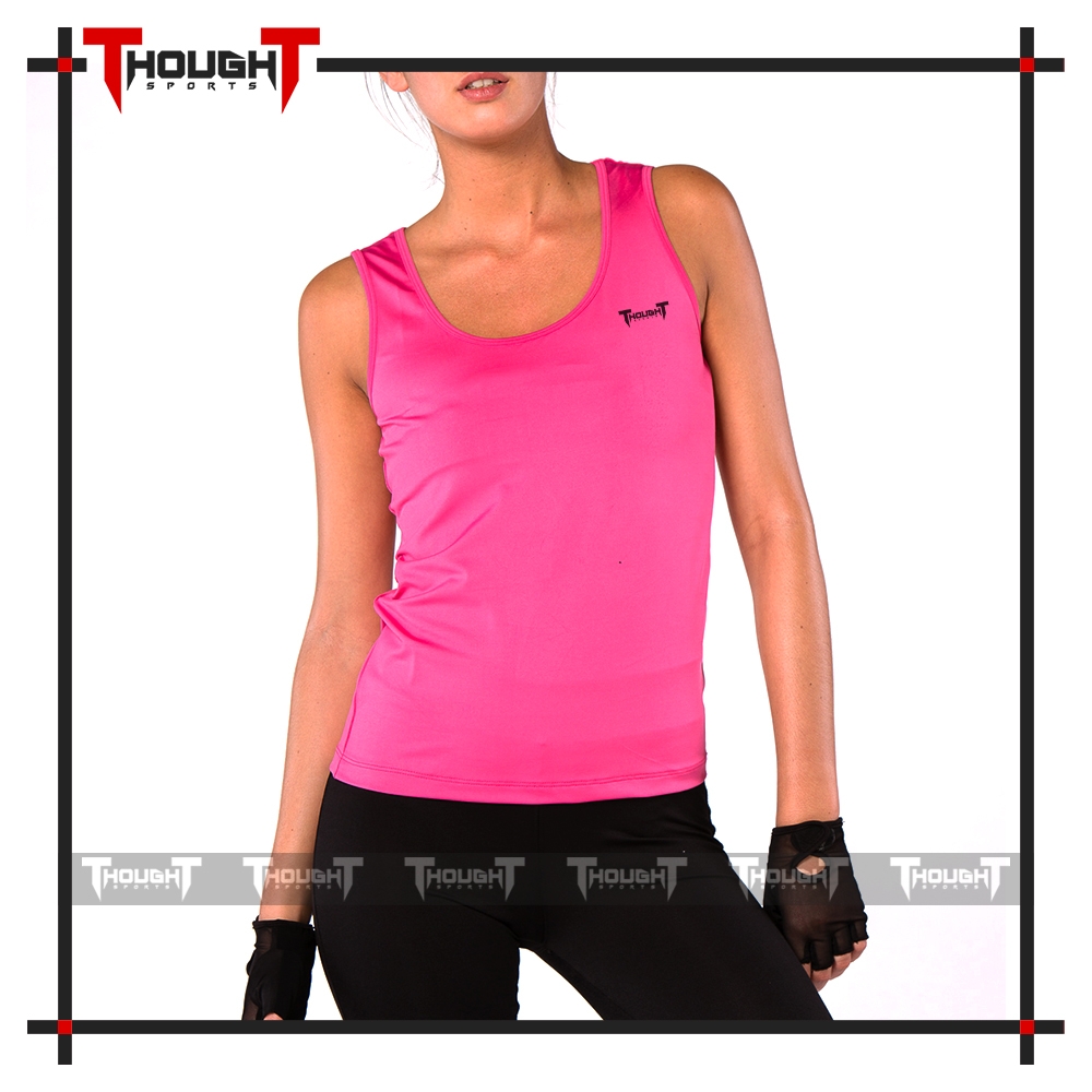 Ladies Pink Gym Tank