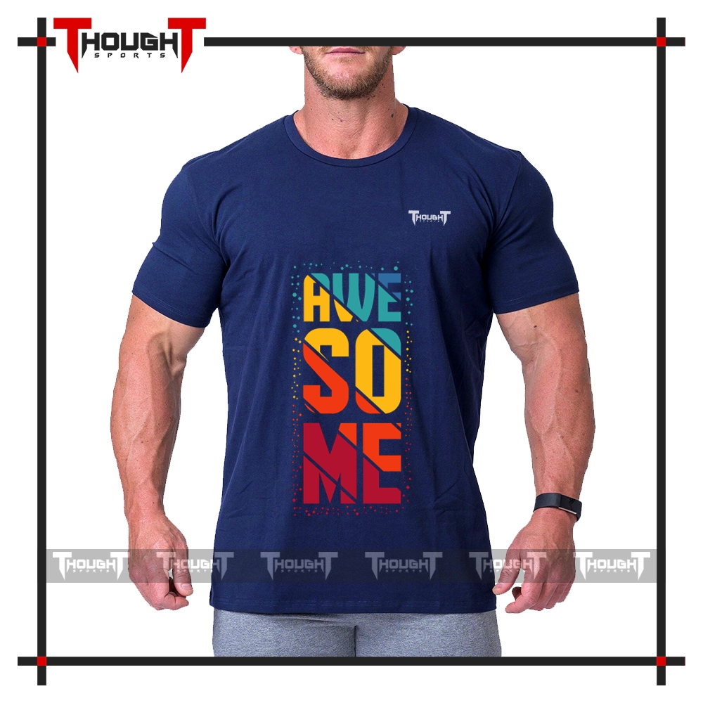 Mens Navy Blue Sublimation T-Shirt