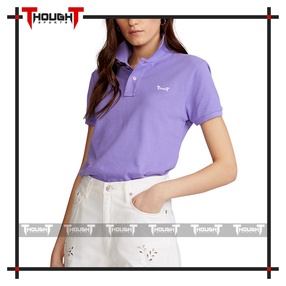 Women Baby Purple Polo Shirt