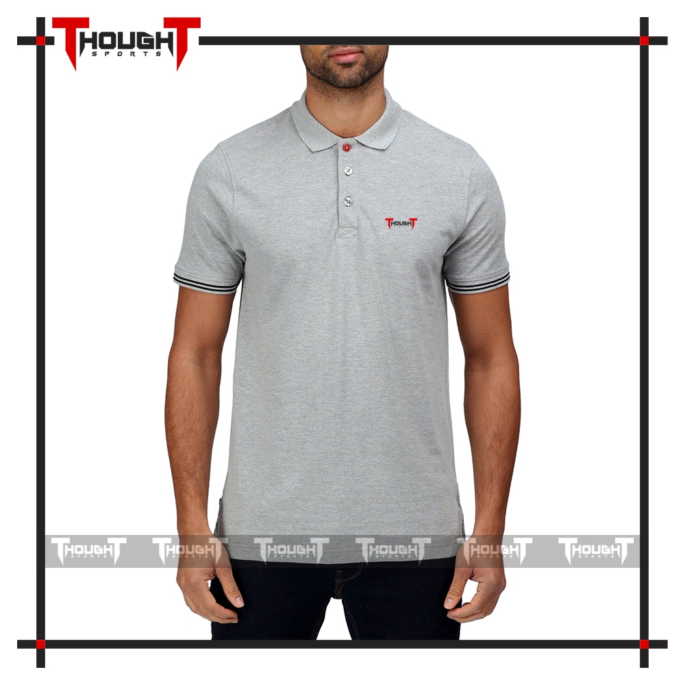 Mens Grey Polo Shirt